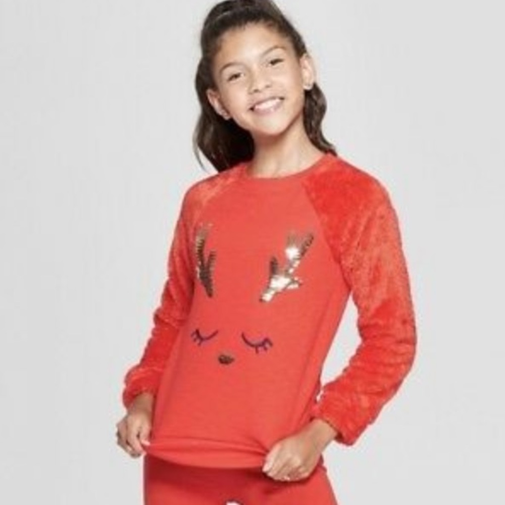 KIDS CAT & JACK DEER SWEATSHIRT